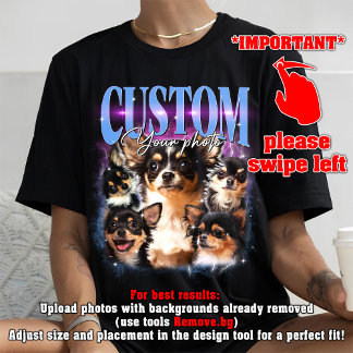T-shirt PERSONNALISEZ Votre propre animal 90s bootleg vint