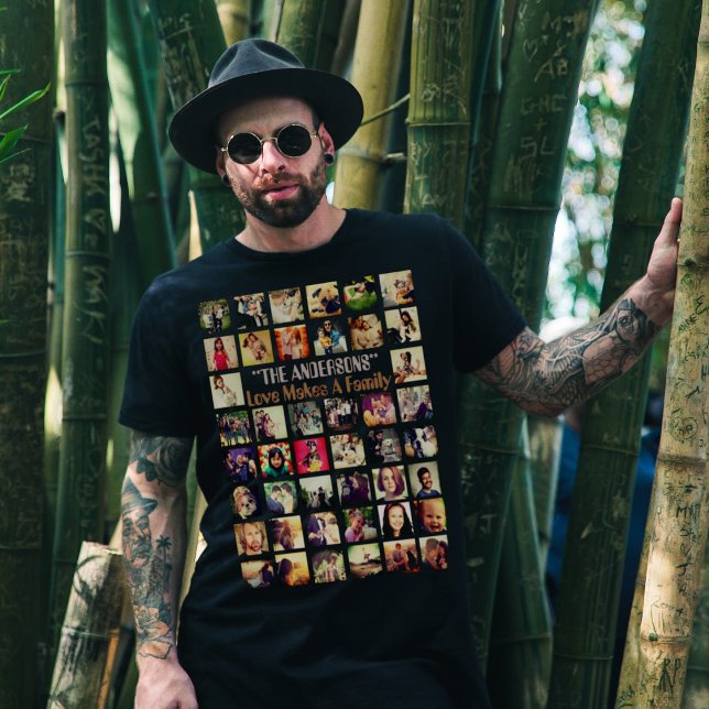 T-shirt Personnalisez votre texte ici et le collage photo (Créateur téléchargé)