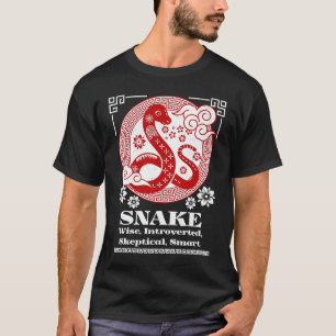 T-shirt Personnalité chinoise du serpent Zodiac