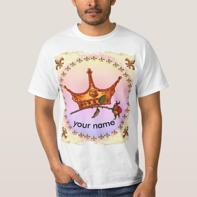 T-shirt Personnalité Couronne rose (Devant)