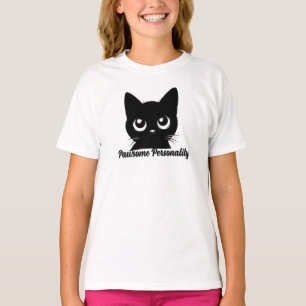 T-shirt Personnalité Géniale de Chat Mignon