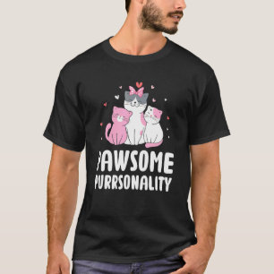 T-shirt Personnalité Mignonne de Chat Pun de Chat Maman P