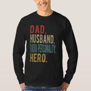 T-shirt Personnalité Papa Mari Homme Radio Héros