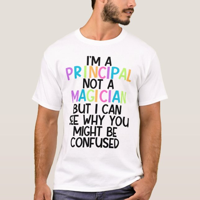 T-shirt Personnalité principale Je suis un principal, pas  (Devant)
