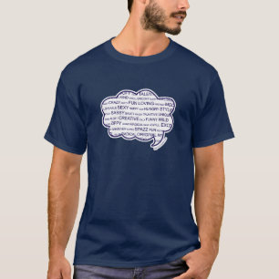 T-shirt Personnalité Tag Cloud Fun Epic Emotions Design