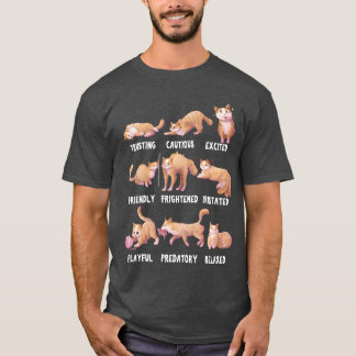 T-shirt Personnalités de chats amusantes pour Amoureux de
