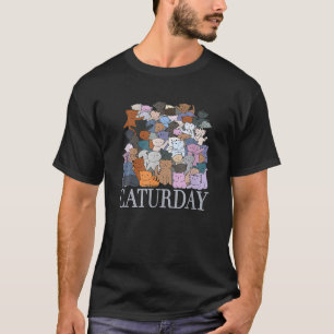 T-shirt Personne chat Kitty Kitten Chats Meow samedi
