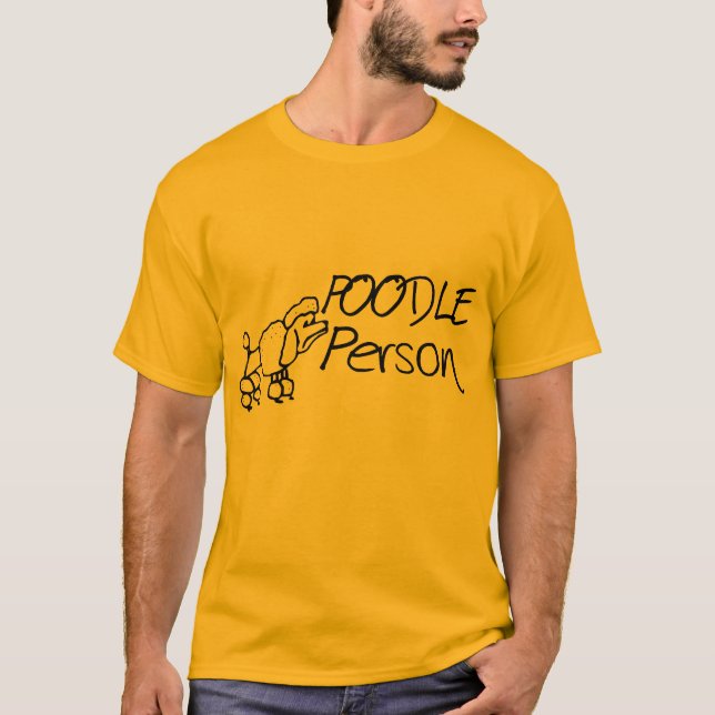 T-shirt Personne de caniche (Devant)