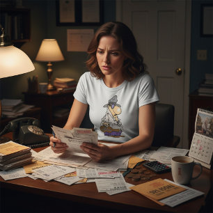 T-shirt personne de la dette du collecteur de fact