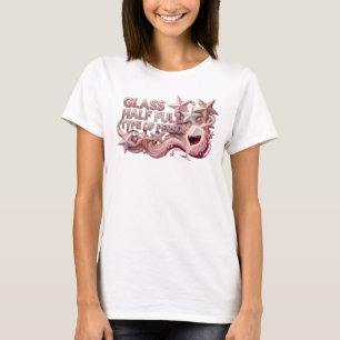 T-shirt "Personne de type VERRE À MOITIÉ PLEIN en