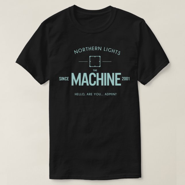 T-shirt Personne D'Intérêt La Machine Noir (Design devant)