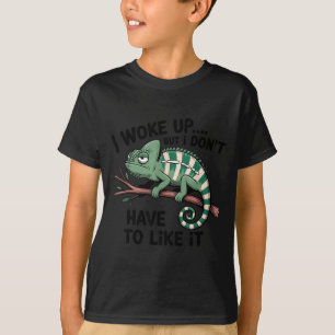 T-shirt Personne drôle du matin, amoureux du café Caméléon