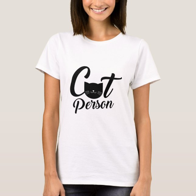 T-shirt Personne du chat (Devant)
