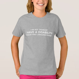 T-shirt Personne en situation de handicap d'abord