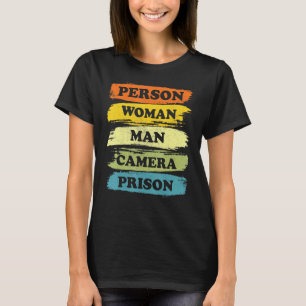 T-shirt Personne Femme Homme Appareil Photo PRISON Cool 20