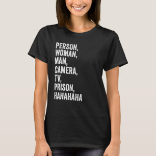 T-shirt Personne Femme Homme Appareil photo Télévision