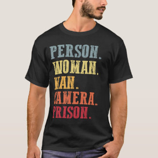 T-shirt Personne Femme Homme Caméra Prison