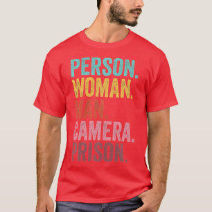 T-shirt Personne Femme Homme Caméra Prison - 7