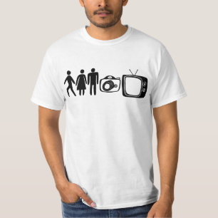 T-shirt Personne Femme Homme Caméra TV