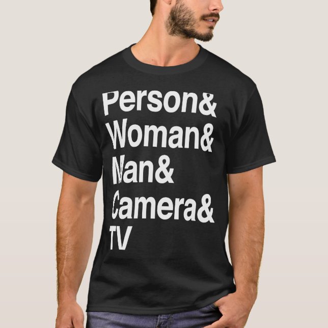 T-shirt Personne Femme Homme Caméra TV (Devant)
