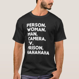 T-shirt Personne Femme Homme Caméra TV Prison Hahaha 7