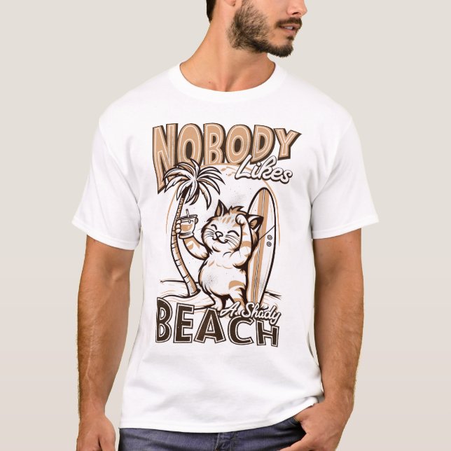 T-shirt Personne n'aime une plage ombragée (Devant)