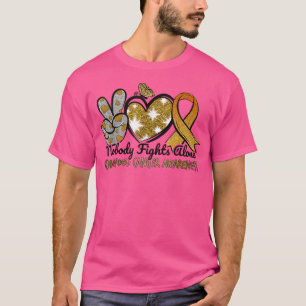 T-shirt Personne ne combat seul la sensibilisation au canc