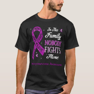 T-shirt Personne ne combat seul la sensibilisation au leio