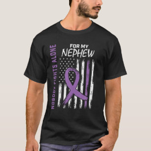 T-shirt Personne ne combat seul Nephew Epilepsy Sensibilis