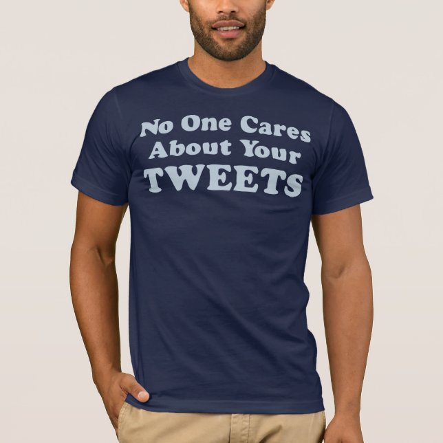 T-shirt Personne ne s'inquiète de vos bips (Devant)