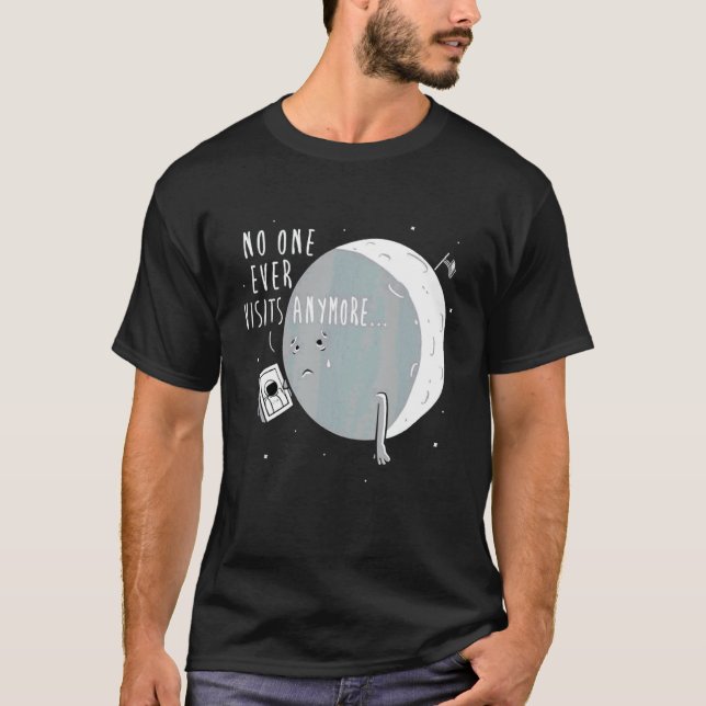 T-shirt Personne Ne Visite Plus L'Atterrissage Lune (Devant)