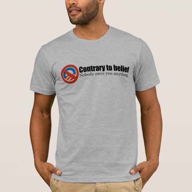 T-shirt Personne ne vous doit quelque chose (Devant)