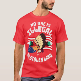 T-shirt Personne N'Est Illégal Sur Un Terrain Volé 3
