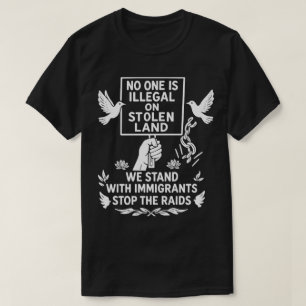 T-shirt Personne n'est illégal sur une terre volée Sécurit