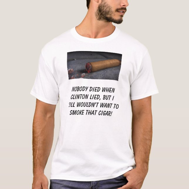 T-shirt Personne n'est mort quand Clinton s'est trouvé, (Devant)