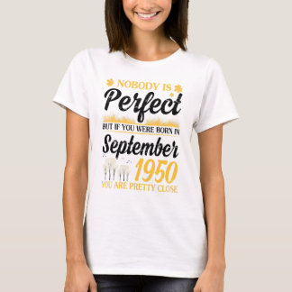 T-shirt Personne N'Est Parfait Si Vous Êtes Né Le 19 Septe