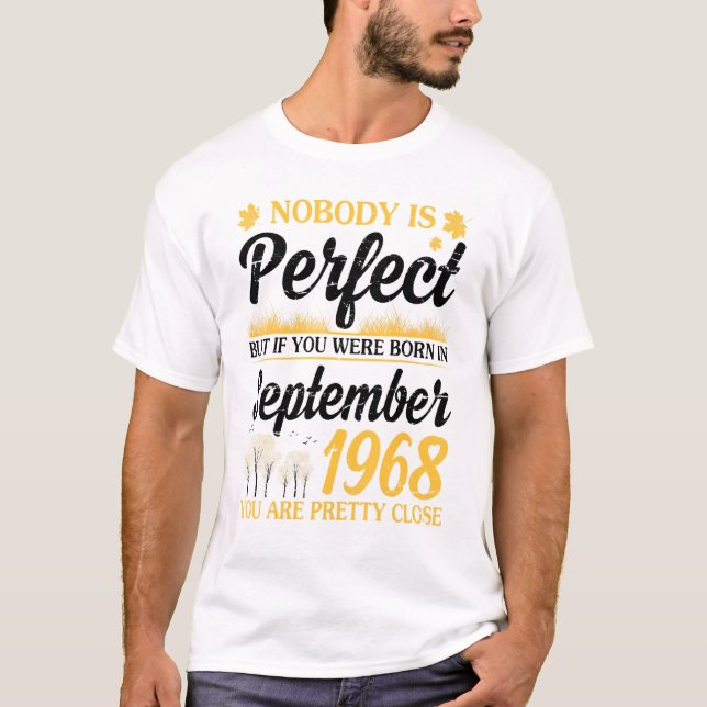 T-shirt Personne N'Est Parfait Si Vous Êtes Né Le 19 Septe (Devant)