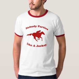 T-shirt Personne pas parties comme un jockey