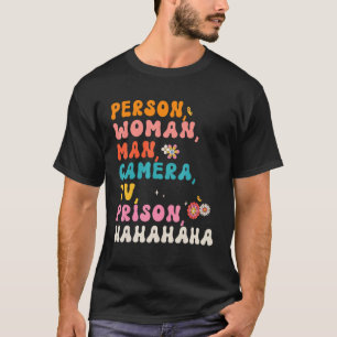T-shirt Personne Super Rétro Femme Homme Caméra TV Prison
