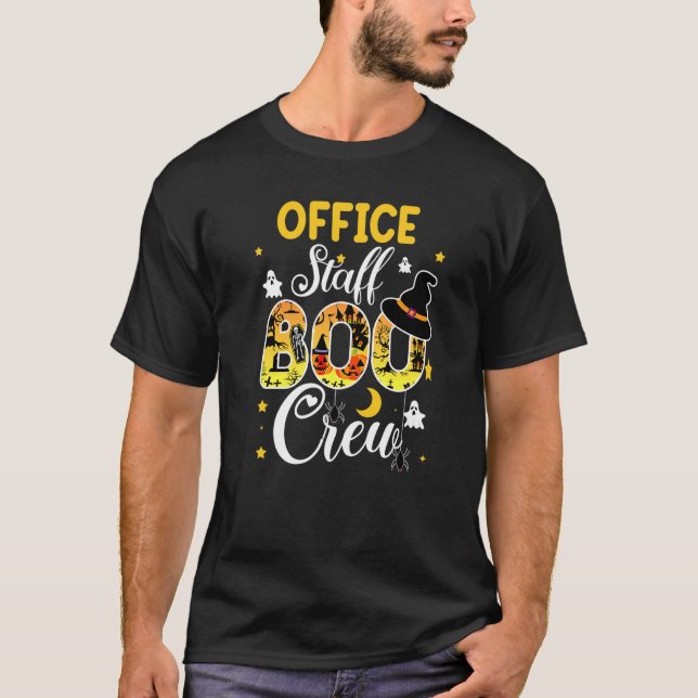 T-shirt Personnel de bureau Bow Crew Funny Halloween Cos c (Devant)