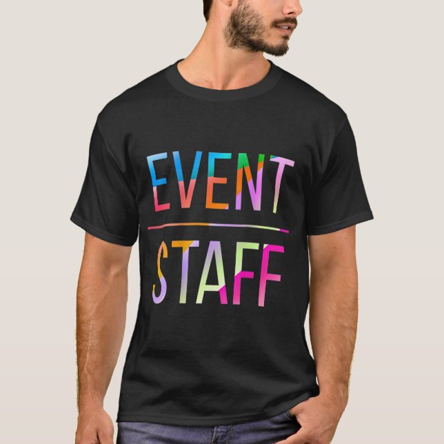 T-shirt Personnel de l'événement Conception arrière Couleu (Devant)