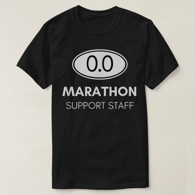 T-shirt Personnel de soutien du marathon pour le spectateu (Design devant)