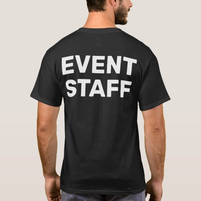 T-shirt Personnel d'événement Impression au dos Équipe d'é (Dos)