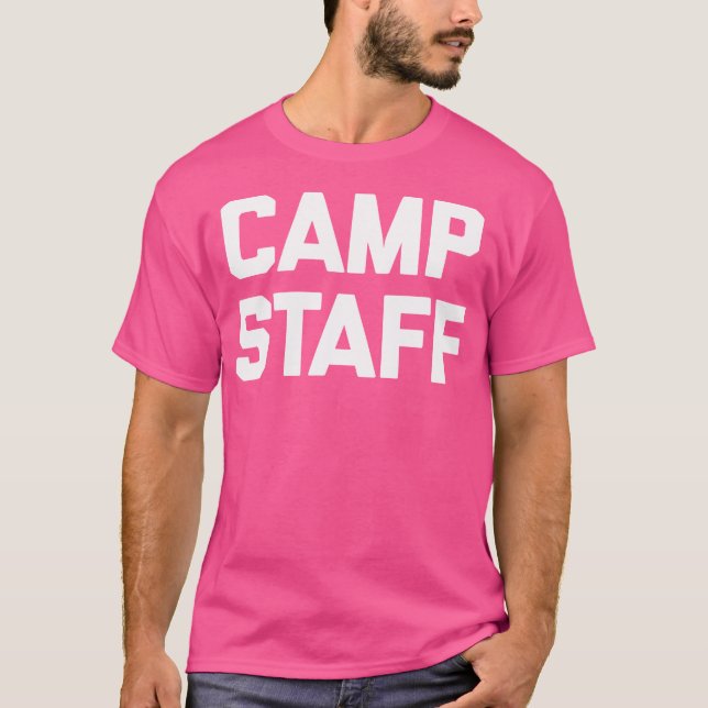 T-shirt Personnel du camp Amusant Camping Randonnée d'équi (Devant)