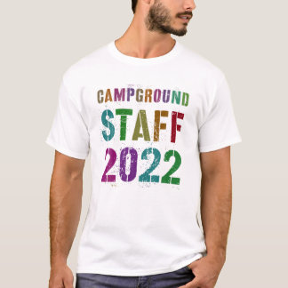 T-shirt PERSONNEL DU CAMPING vintage 2022 Thé de conseille