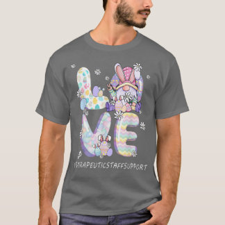 T-shirt Personnel Thérapeutique Soutien Mignons Pâques Gno