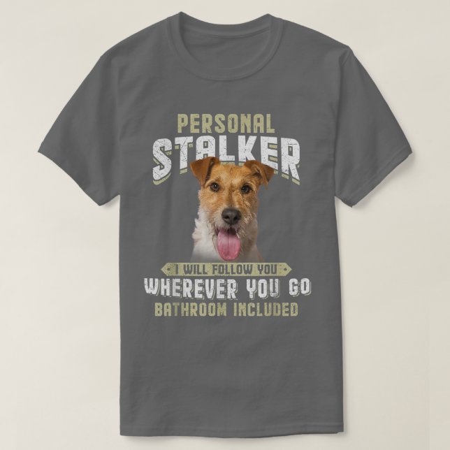 T-shirt Personnelle Stalker Je Vais Vous Suivre Wire Fox T (Design devant)