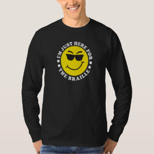 T-shirt Personnes aveugles Humour Lecteur en braille Lecte
