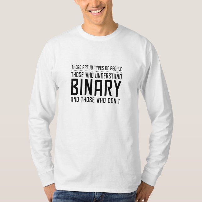 T-shirt Personnes binaires (Devant)