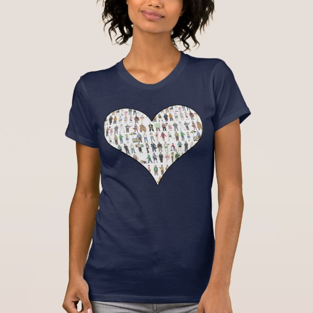 T-shirt Personnes de NYC New York City Citizen Heart Tee (Devant)